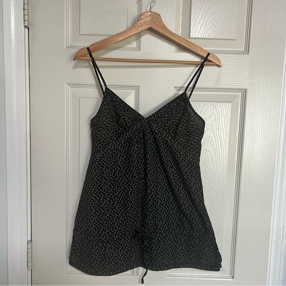 BCBGirls Cami Top Small Babydoll Floral Ditsy Drawstring Waist Camisole Babydoll - Picture 8 of 13